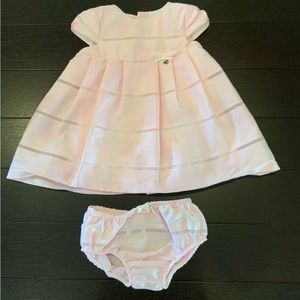 Maryoral Pink Dress and Bloomers Set VGUC